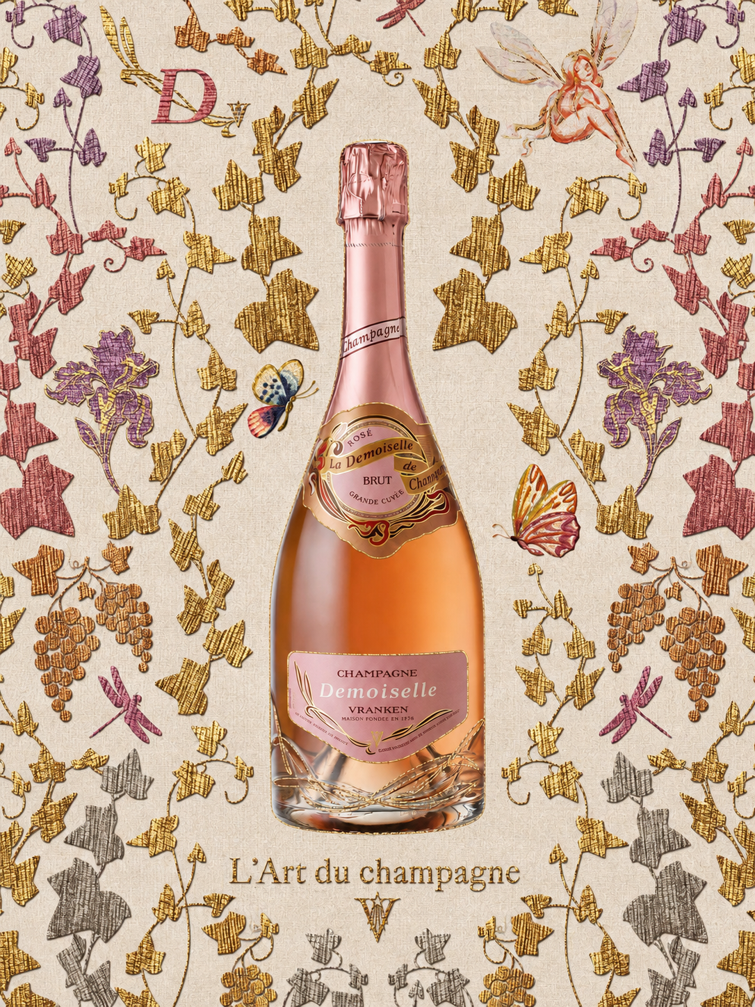 Vranken Demoiselle Rosé E.O. Brut 75 cL gift box