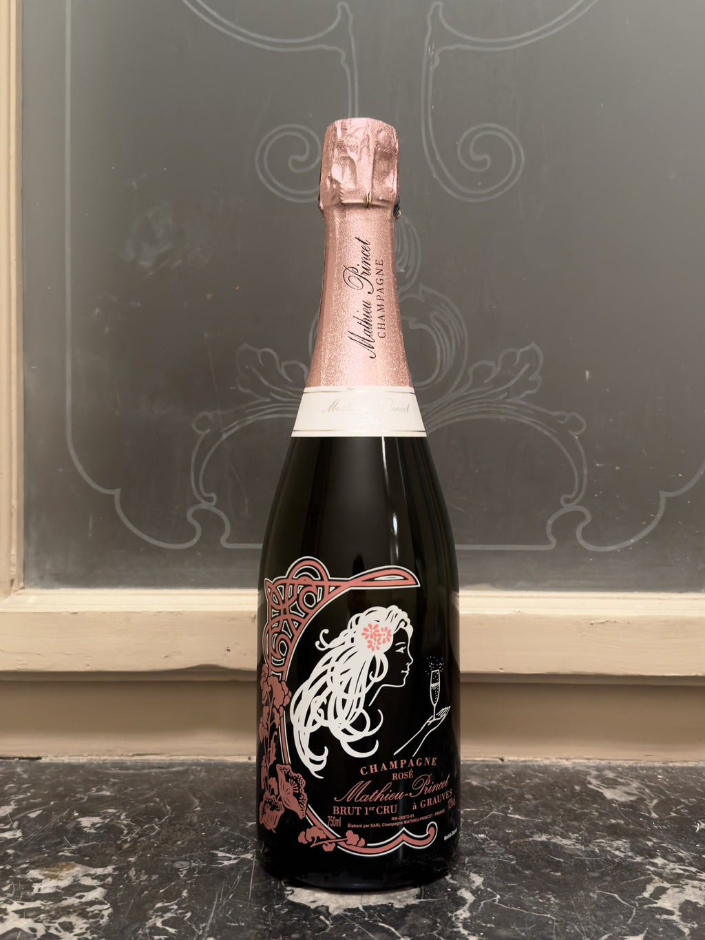 CHAMPAGNE MATHIEU-PRINCET ROSÉ BRUT 1ER CRU À GRAUVES 75 cL