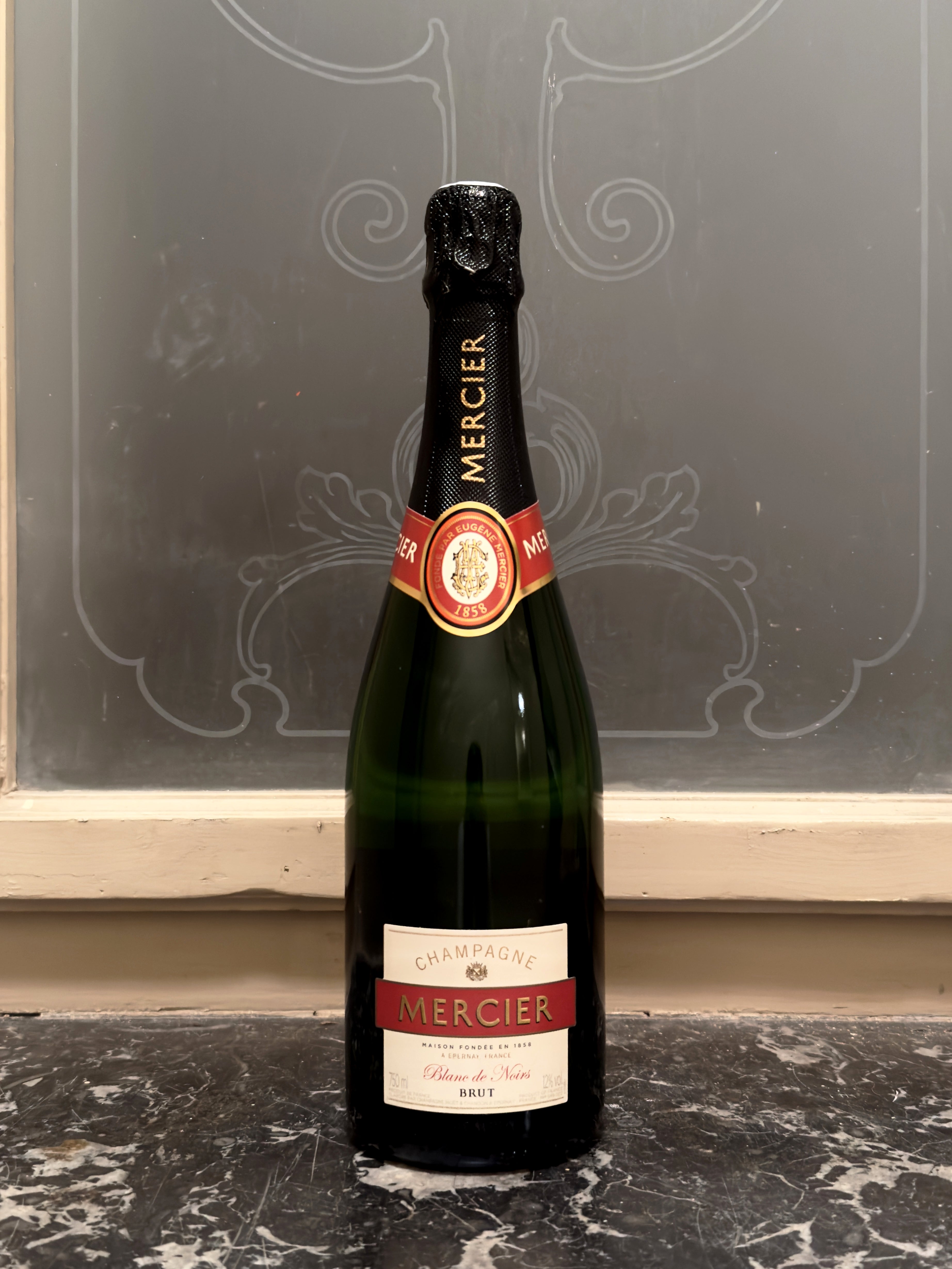CHAMPAGNE MERCIER BLANC DE NOIRS BRUT 75 cL GIFT BAG