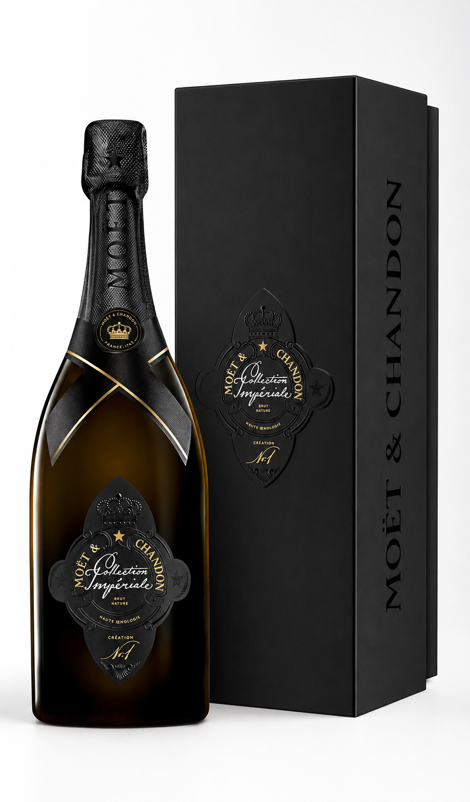 Moët & Chandon Collection Impériale Création N. 1 Brut Nature 75 cL gift box, gift bag