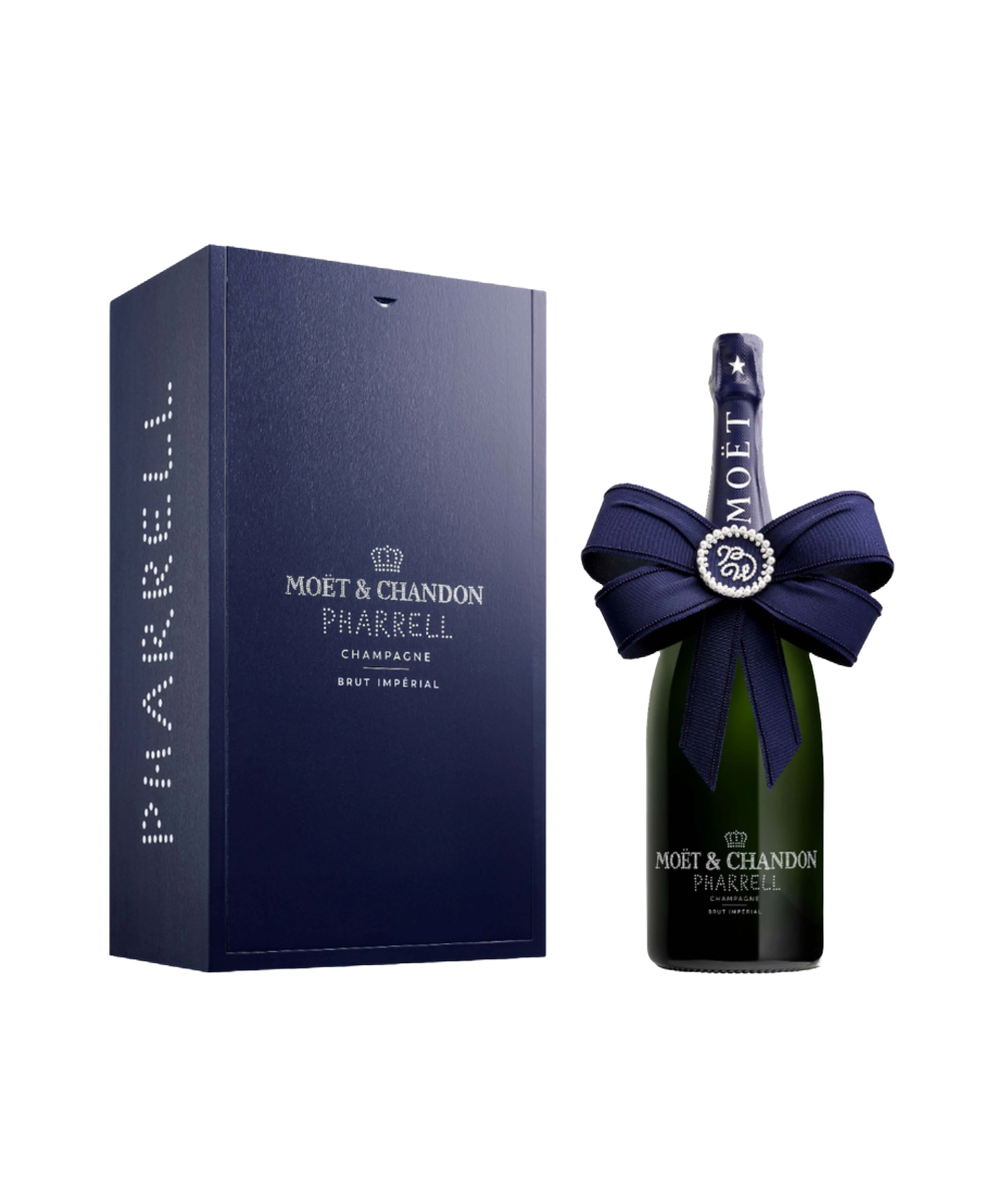 Moët & Chandon x Pharrell Williams Brut Impérial Bow Creation 150 cL gift box, gift bag