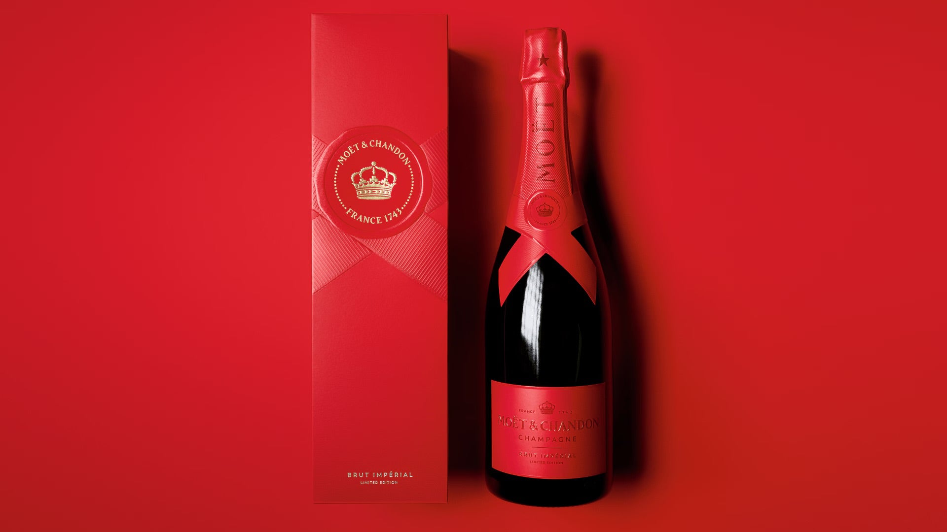 Moët & Chandon Moët Impérial Brut Red Limited Edition 75 cL gift box, gift bag