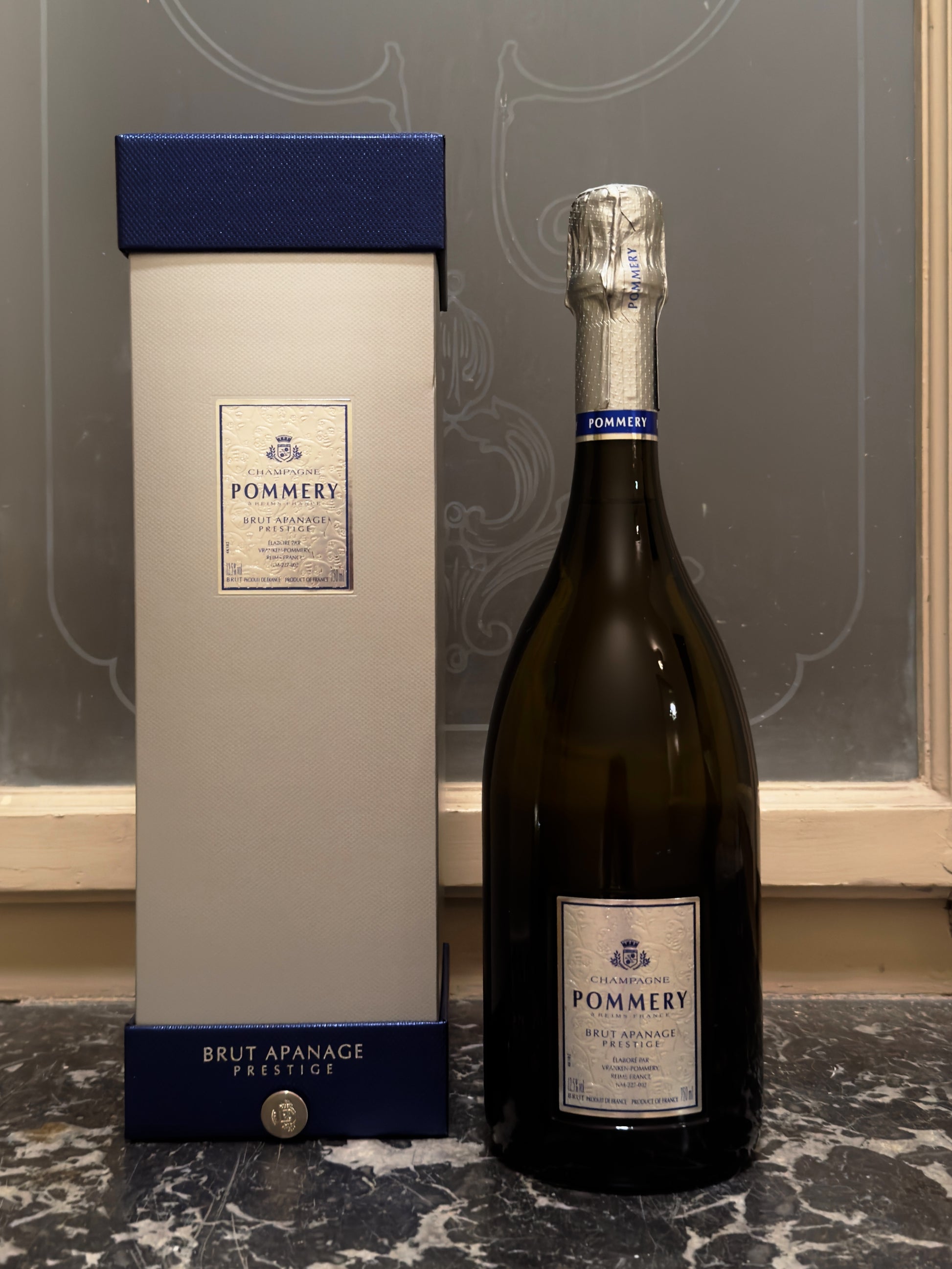 CHAMPAGNE POMMERY BRUT APANAGE PRESTIGE 75 cL GIFT BOX