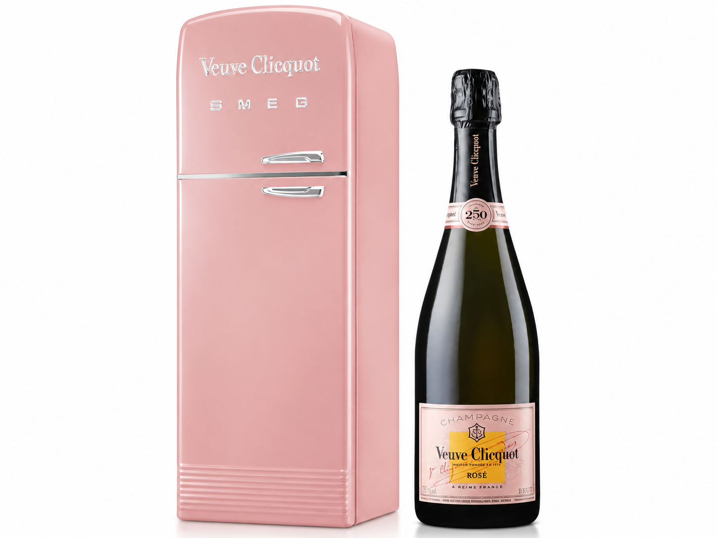 Veuve Clicquot Solaire Culture Rosé Brut Fridge x SMEG 75 cL