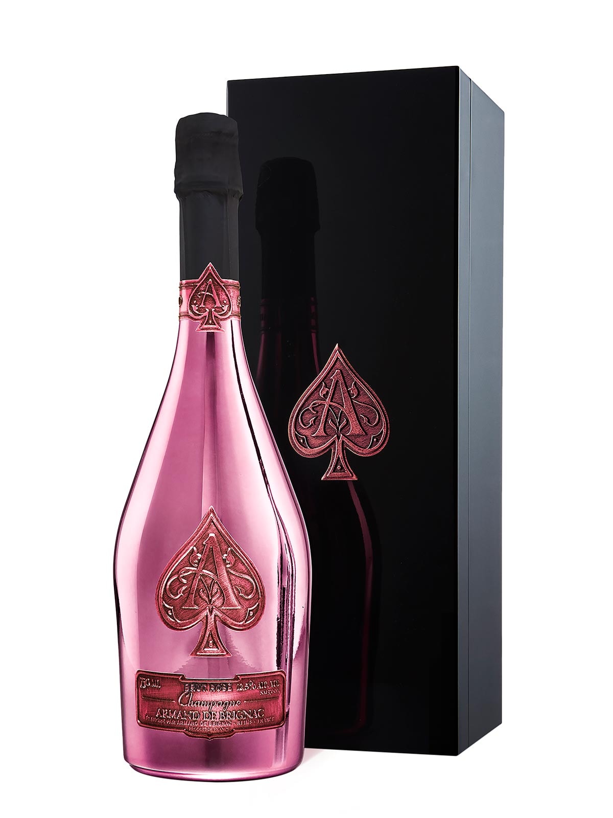 Armand de Brignac Rosé 75 cL gift box, gift bag