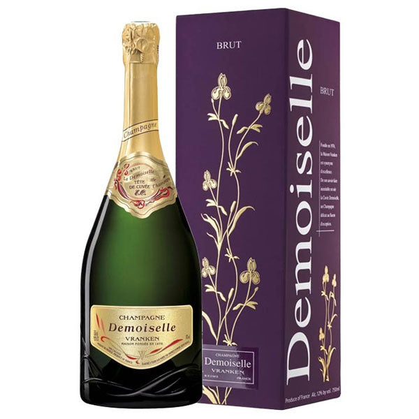 CHAMPAGNE VRANKEN DEMOISELLE TÊTE DE CUVÉE E.O. BRUT 75 cL GIFT BOX
