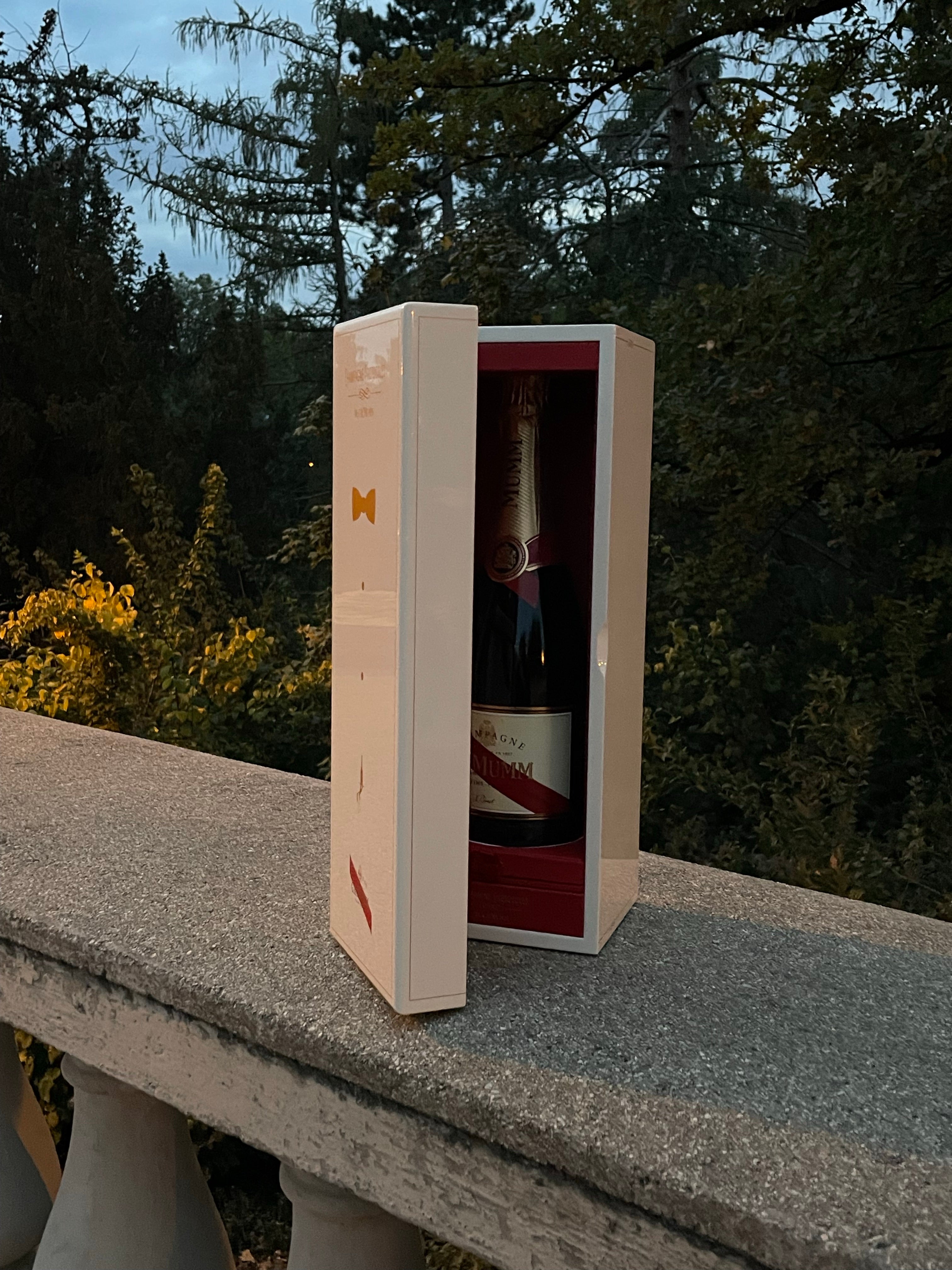 G.H.Mumm Cordon Rouge Brut Champagne Protocoles coffret 75 cL sada s hracími kartami 🃏