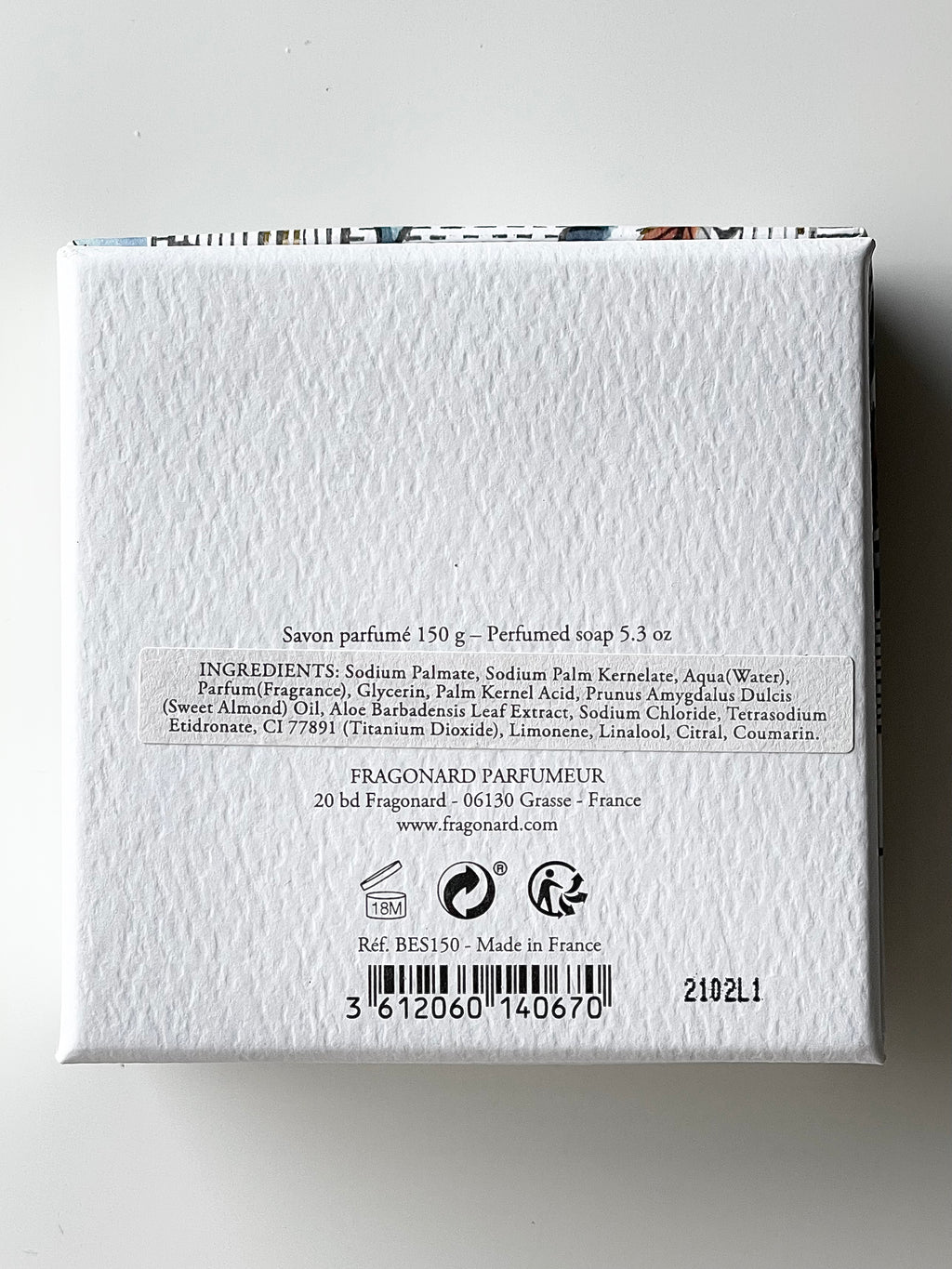 FRAGONARD – TOUT CE QUE J’AIME 150 g – bergamot