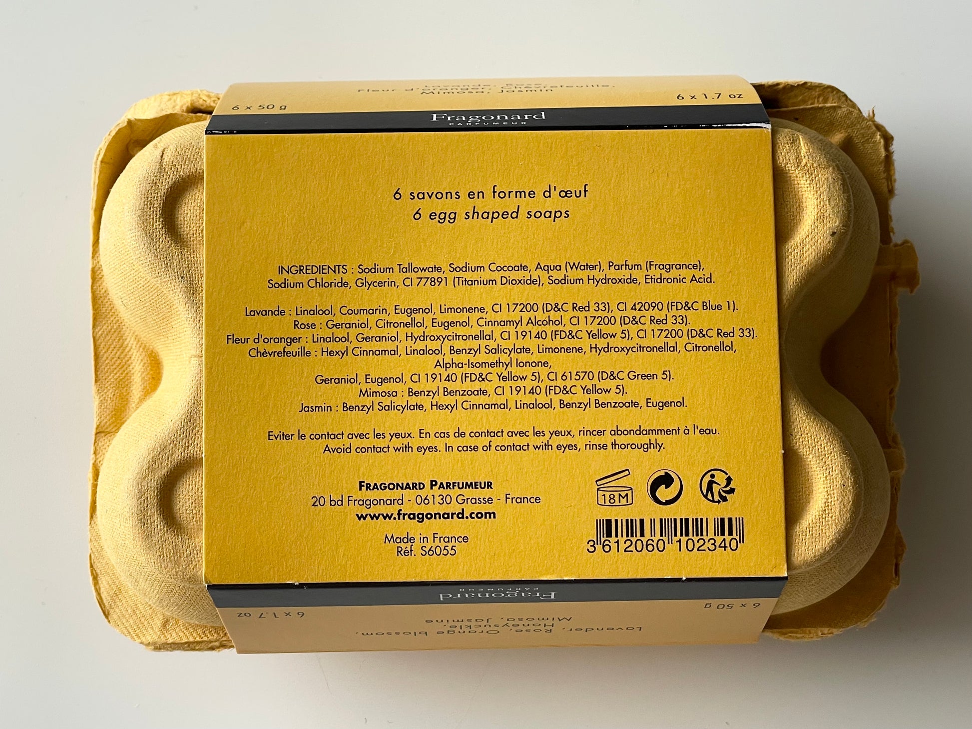 FRAGONARD – JAUNE 6 x 50 g