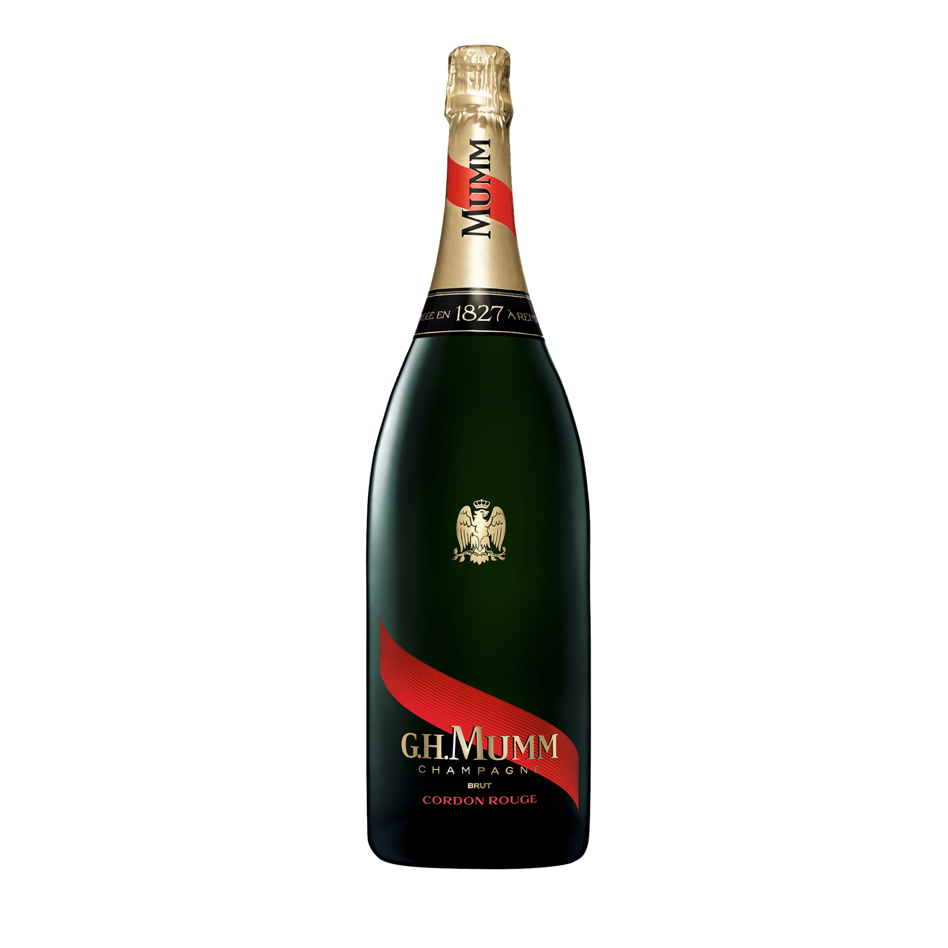 G.H.MUMM CORDON ROUGE BRUT COFFRET 75 cL SET SE DVĚMI SKLENIČKAMI