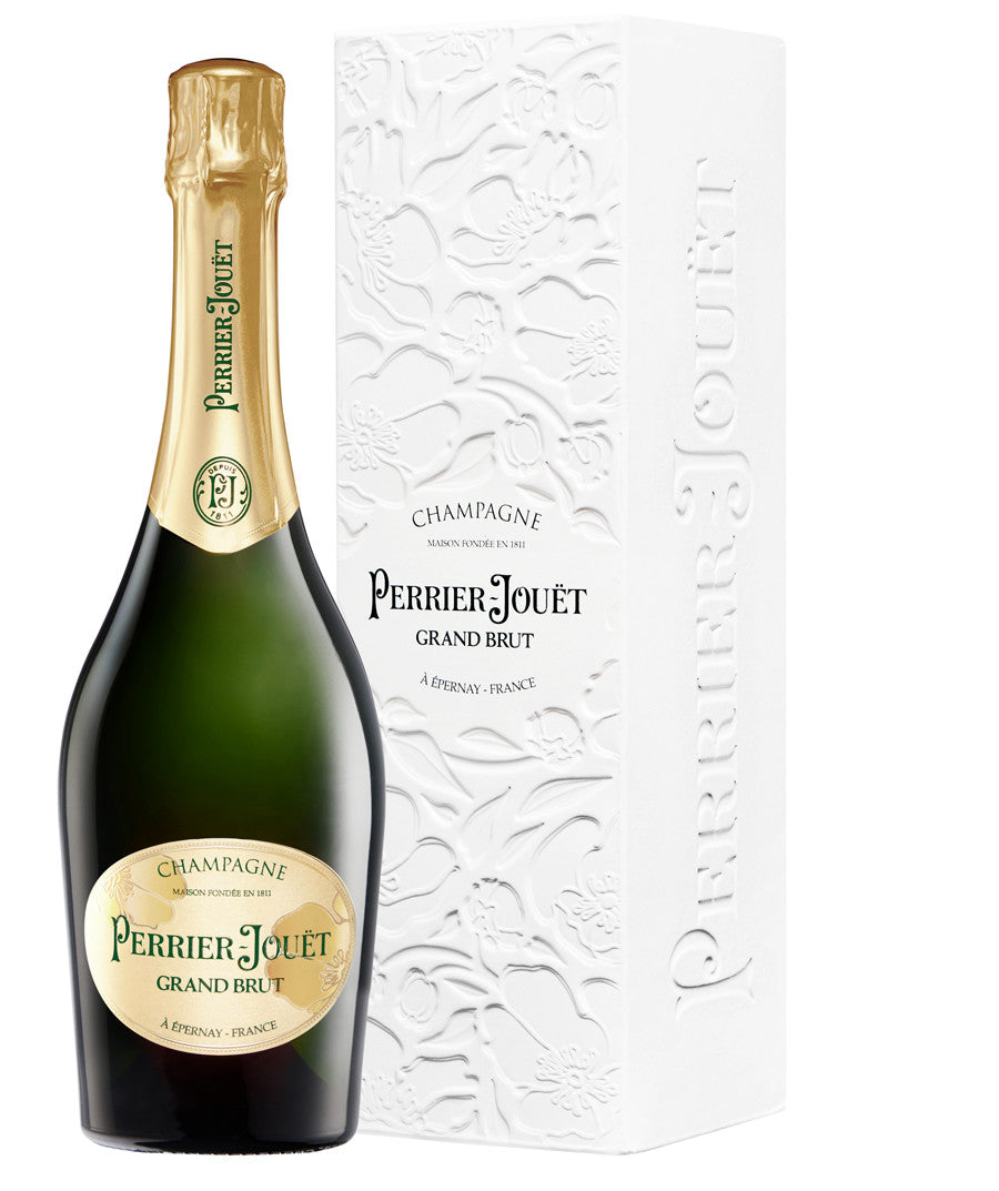 Perrier-Jouët Grand Brut 75 cL gift box, gift bag
