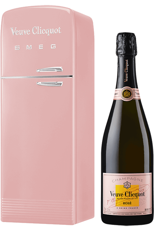 VEUVE CLICQUOT SOLAIRE CULTURE ROSÉ BRUT FRIDGE X SMEG 75 cL