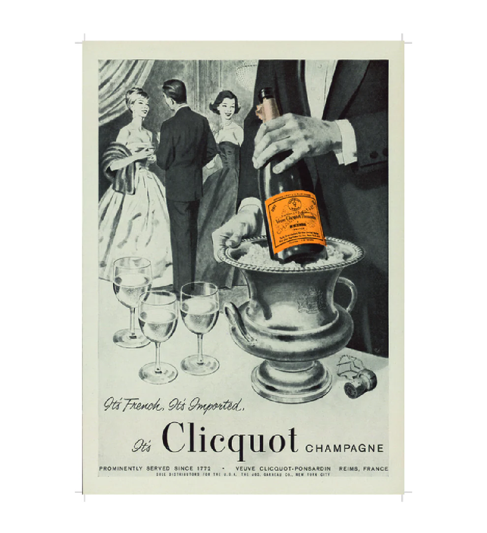 VEUVE CLICQUOT LIMITED EDITION 250TH ANNIVERSARY YELLOW LABEL POSTER