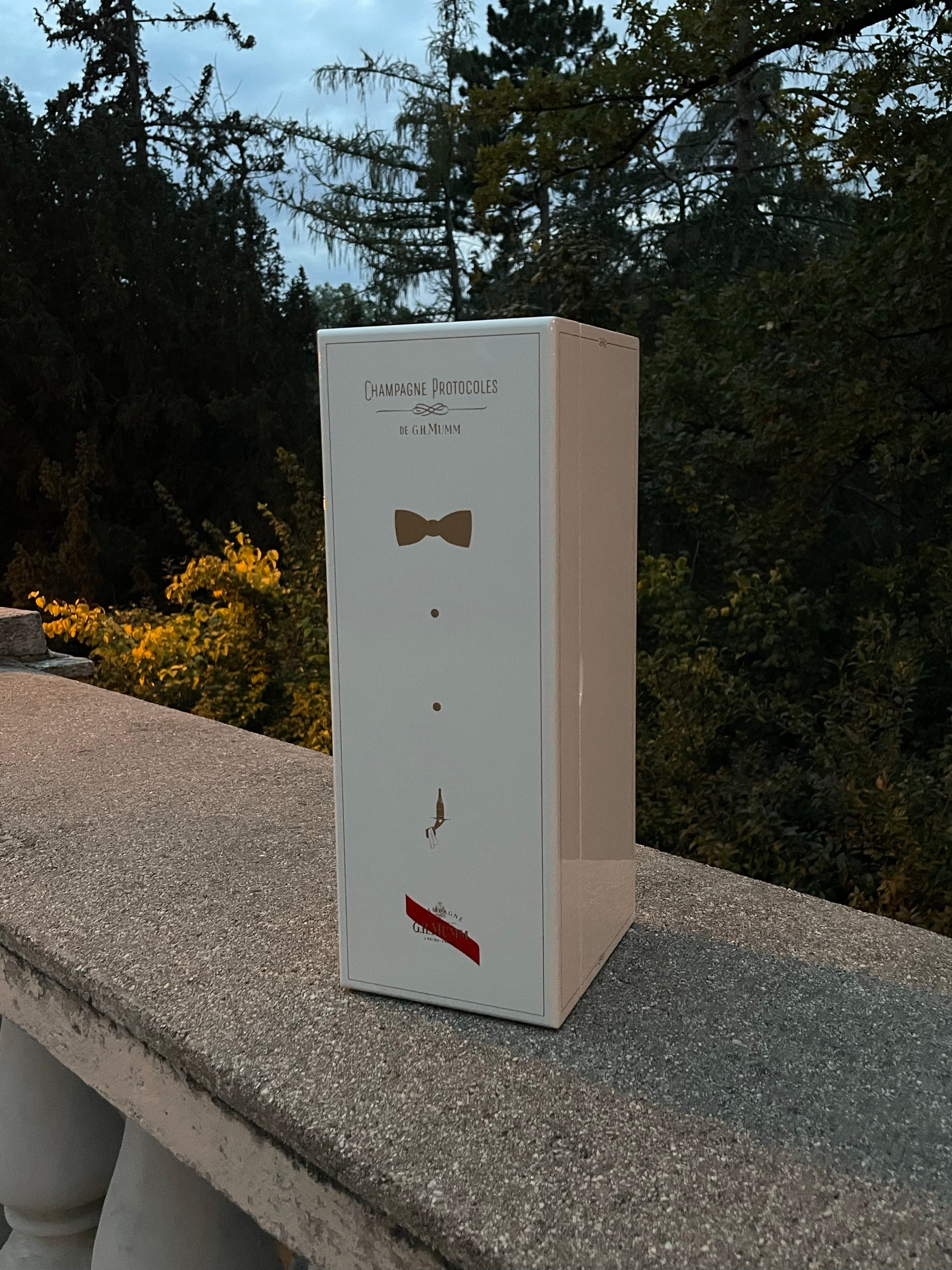 G.H.MUMM CORDON ROUGE BRUT CHAMPAGNE PROTOCOLES COFFRET 75 cL SADA S HRACÍMI KARTAMI 🃏