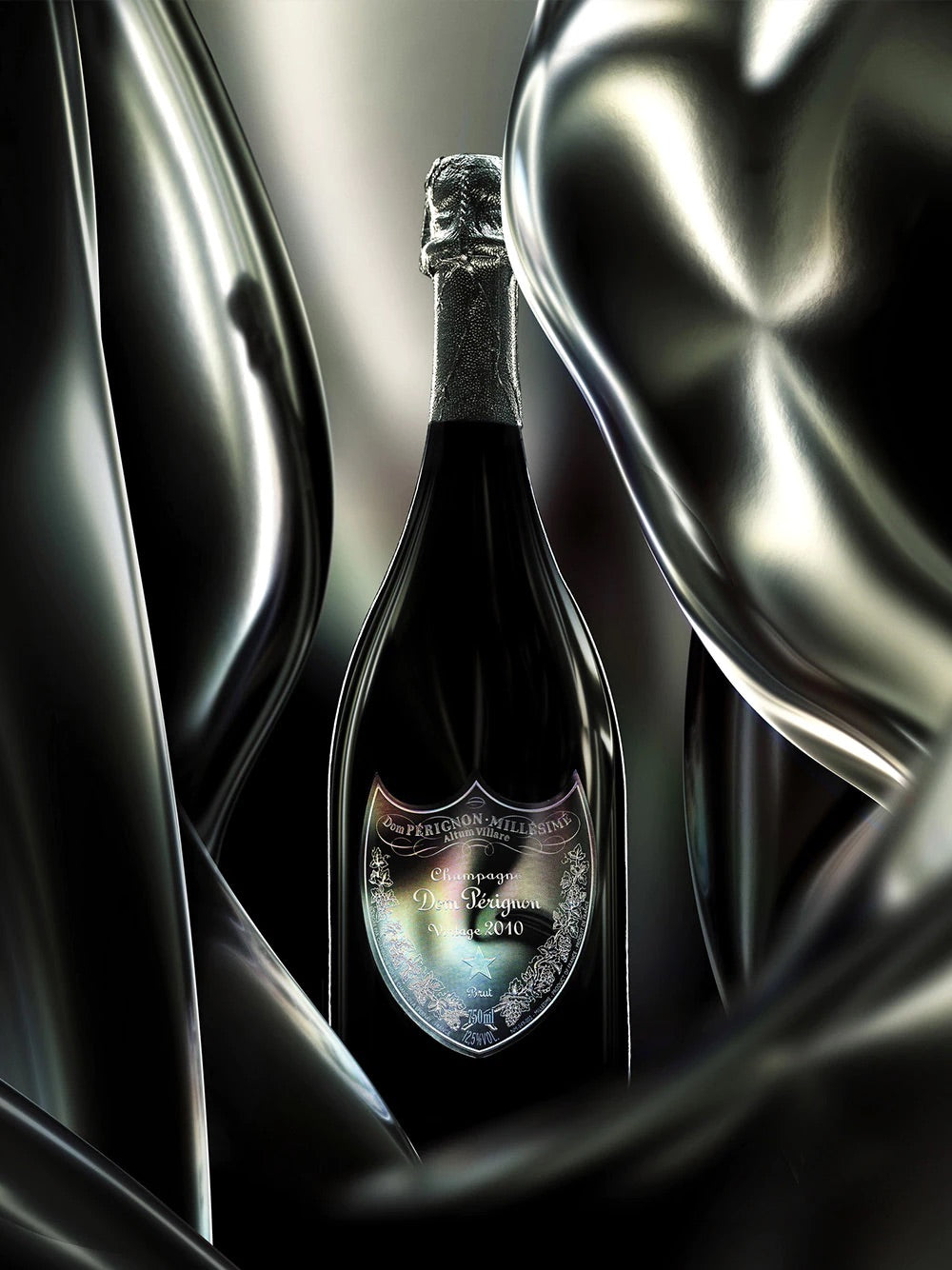 DOM PÉRIGNON MILLÉSIMÉ LADY GAGA LIMITED EDITION BRUT VINTAGE 2010 75 cL GIFT BOX, GIFT BAG