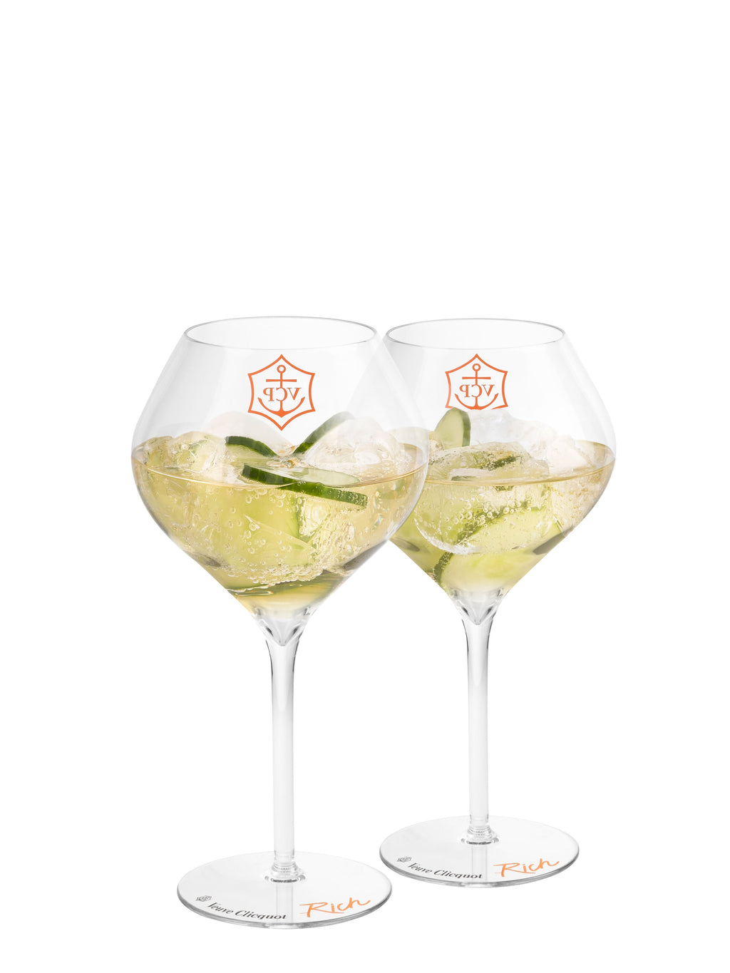 VEUVE CLICQUOT RICH CHAMPAGNE PLASTIC GLASS