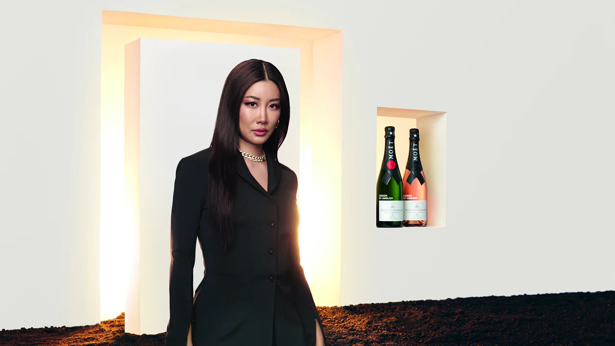 MOËT & CHANDON NECTAR IMPÉRIAL ROSÉ DEMI-SEC LIMITED EDITION DESIGN BY AMBUSH 75 cL GIFT BAG